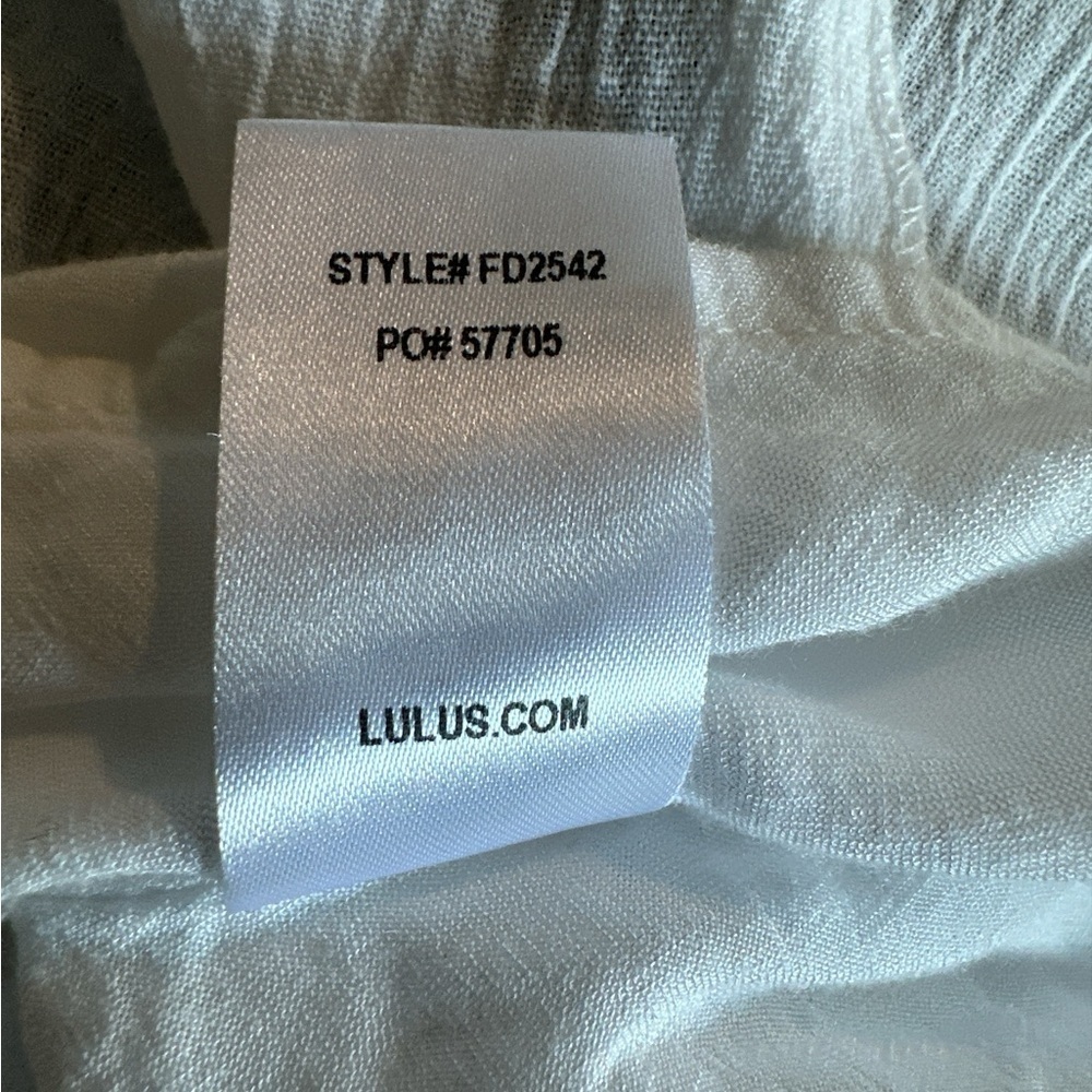 Lulu's Elegant White V-Neck Dress - Picture 9 of 9